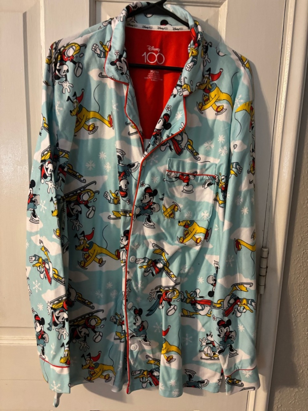 Disney Red 100 Logo Graphic Top